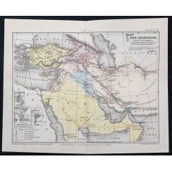 1874 - Carte économique de l'Asie Antérieure 