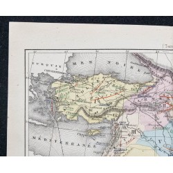 1874 - Carte économique de l'Asie Antérieure 