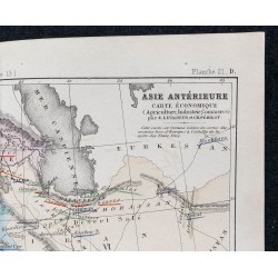 1874 - Carte économique de l'Asie Antérieure 