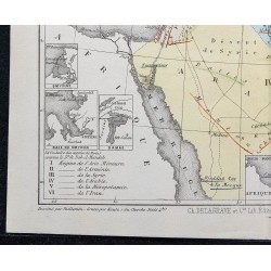 1874 - Carte économique de l'Asie Antérieure 