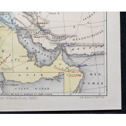 1874 - Carte économique de l'Asie Antérieure 