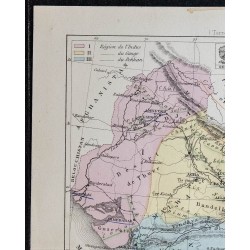 1874 - Carte économique de l'Inde 