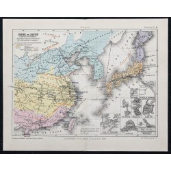 1874 - Carte de la Chine et du Japon 
