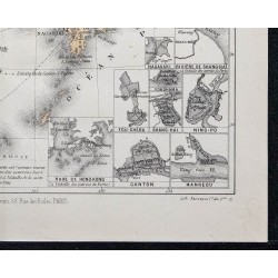 1874 - Carte de la Chine et du Japon 