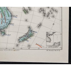 1874 - Carte économique de l'Océanie 