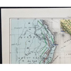 1874 - Carte géographique de l'Océanie 