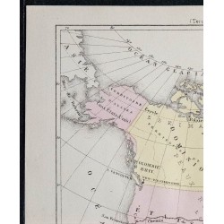 1874 - Carte politique de l'Amérique du Nord 