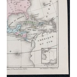 1874 - Carte politique de l'Amérique du Nord 