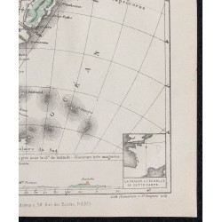 1874 - Carte physique de l'Amérique du Sud 