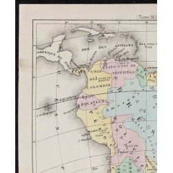 1874 - Carte politique de l'Amérique du Sud 