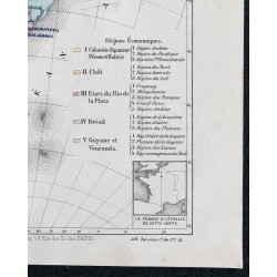 1874 - Carte économique de l'Amérique du Sud 