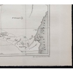 1863 - Carte de l'Afrique de l'est et du Lac Victoria 