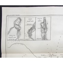 1863 - Carte géographique du Nil Blanc 