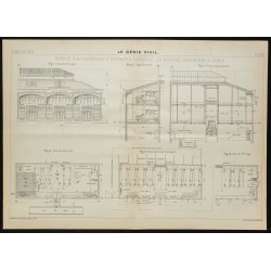 Gravure de 1908 - Garage Automobile FIAT - 1