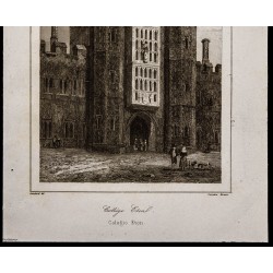 Gravure de 1842 - Collège Eton - 3