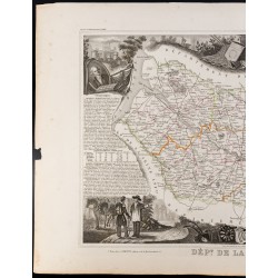 Gravure de 1854 - Département de la Somme - 2