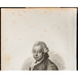 Gravure de 1835 - Portrait de Pierre Poivre - 2