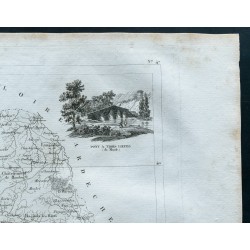 Gravure de 1830 - Carte ancienne de Lozère - 3