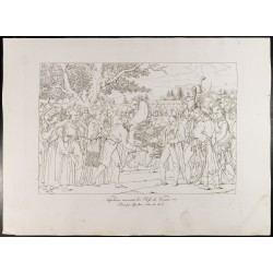 Gravure de 1876 - Napoléon recevant les clefs de Vienne - 2