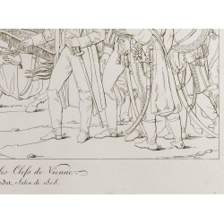 Gravure de 1876 - Napoléon recevant les clefs de Vienne - 6