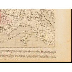 Gravure de 1859 - Carte de France à la mort de Charles VII - 5